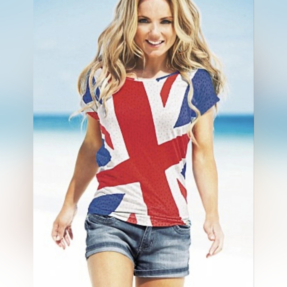 Geri Halliwell For Next "Union Jack" Tee (2012) #Vintage #Y2K